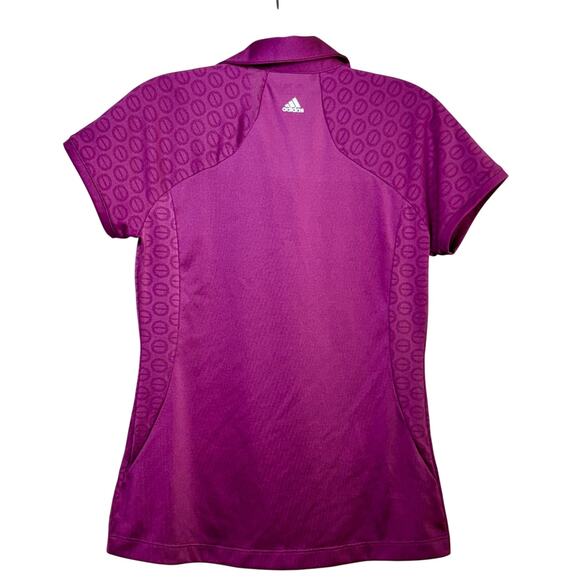 ADIDAS Golf Polo Shirt Womens Small Purple Climacool Formotion W46528 938007 S/S - Picture 2 of 6